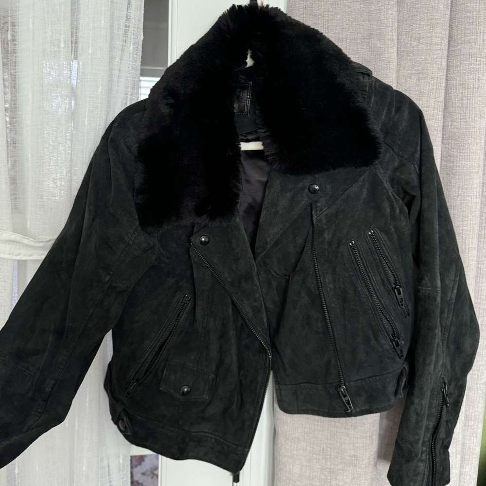 Black BlankNYC bomber jacket